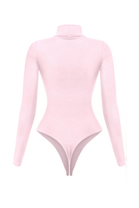 Nani Long Sleeve Turtleneck Bodysuit (Baby Pink)