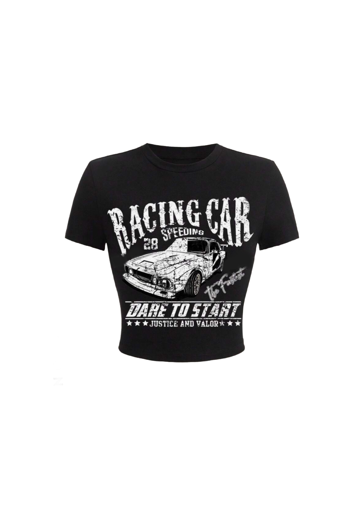 Racing Car Graphic Tee (Black)