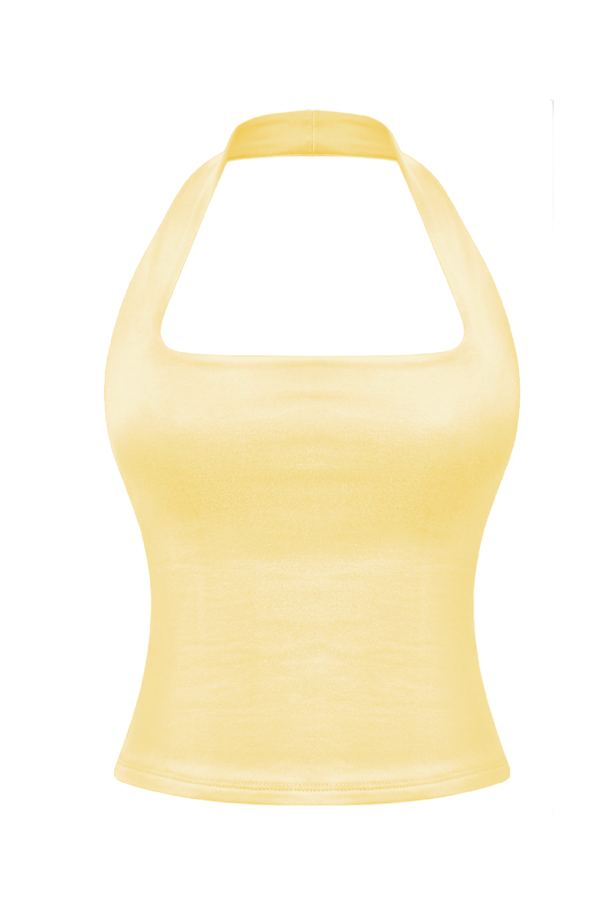 yellow halter top