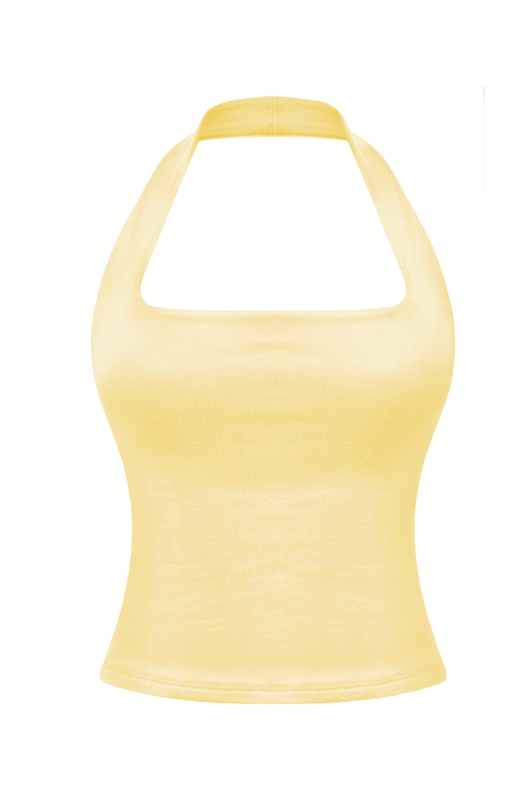 Cara Halter Top (Light Yellow)