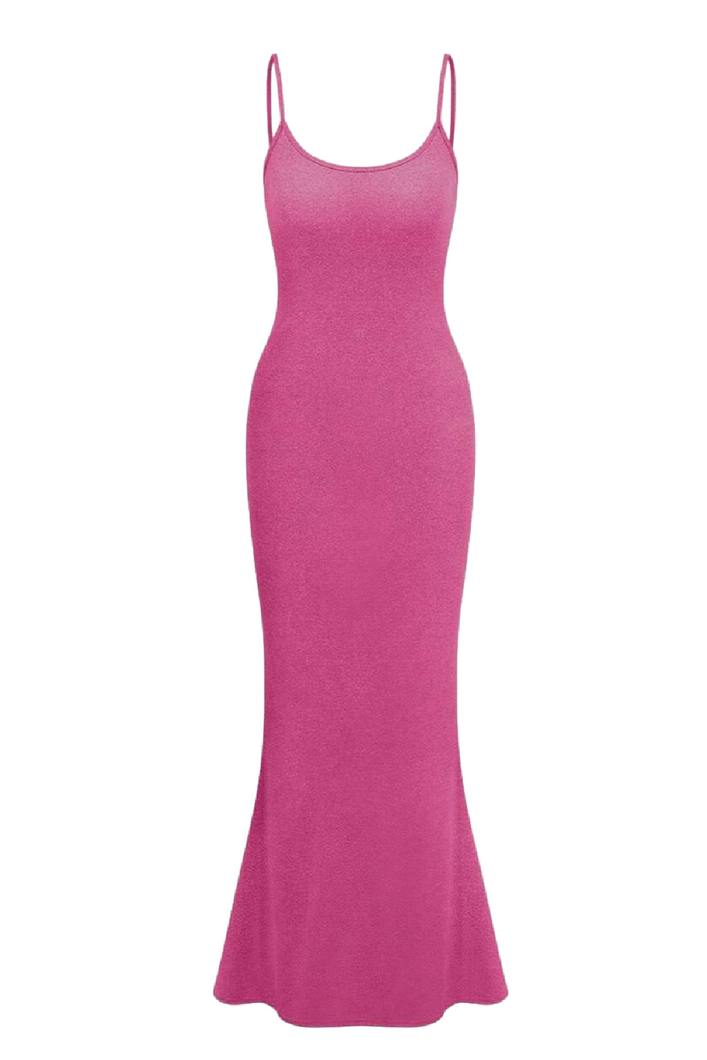 Leslie Maxi Dress (Fuchsia Pink)