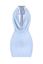 Load image into Gallery viewer, Gaia Halter Mini Dress (Baby Blue)