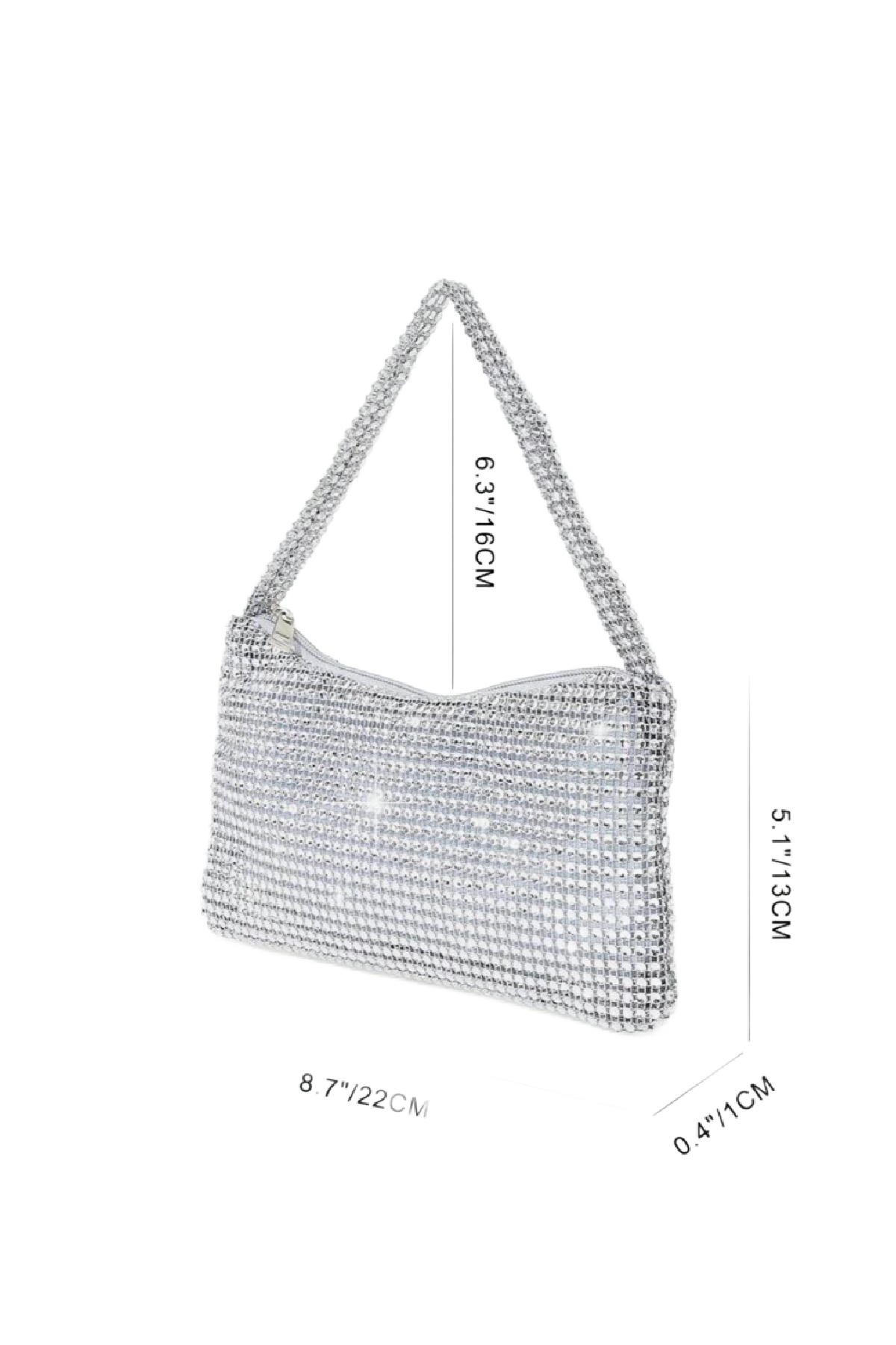 Lush Rhinestone Bag (Silver)