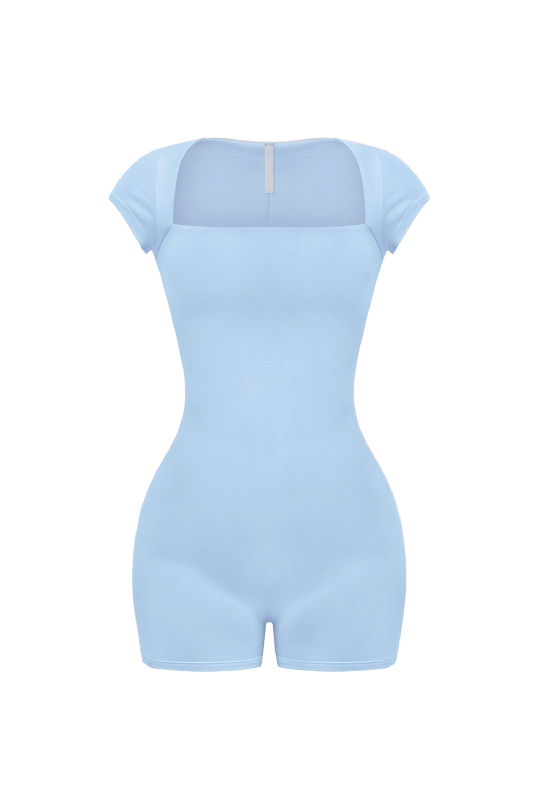 Madalyn Short Sleeve Romper (Baby Blue)