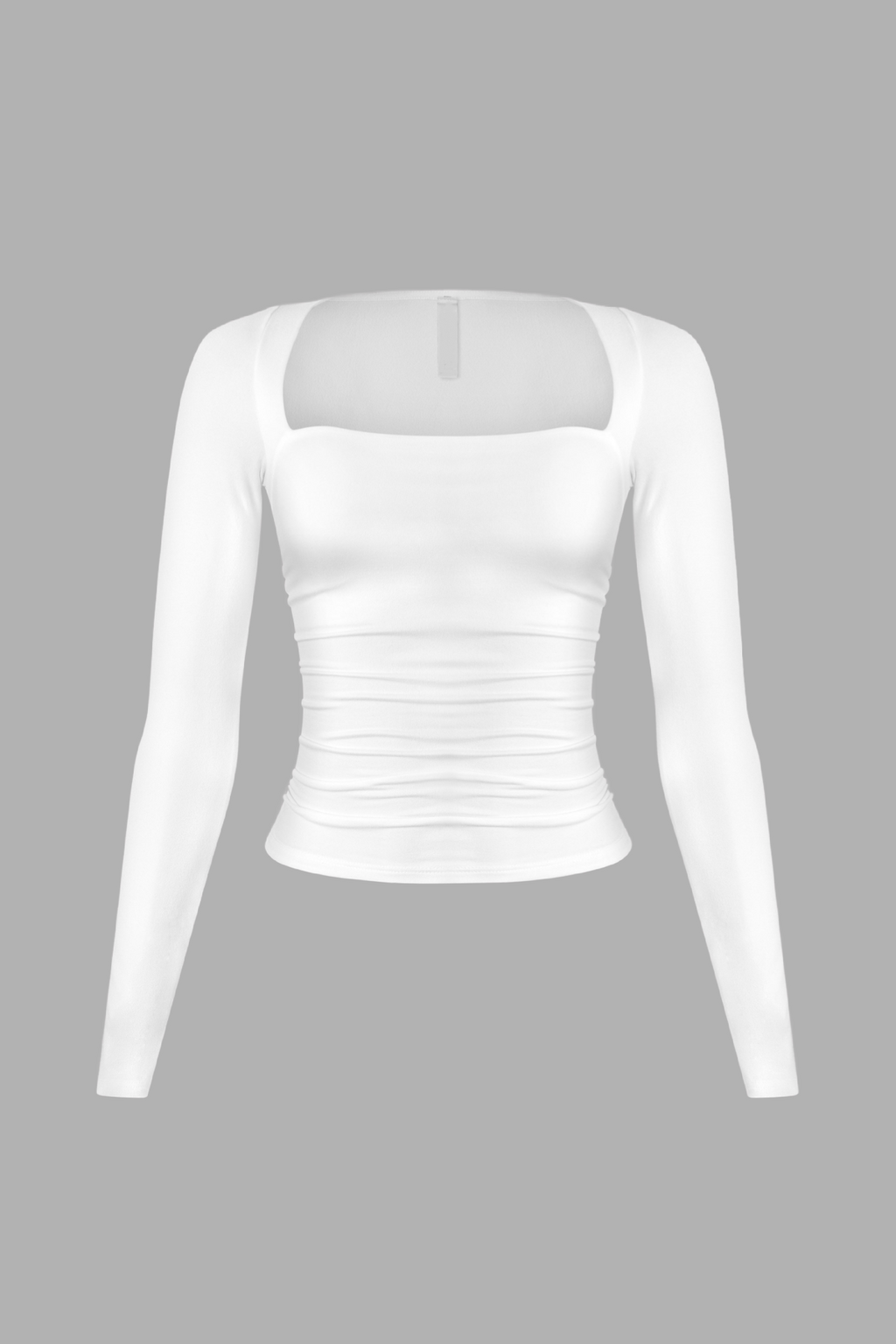 Anette Ruched Top (White)