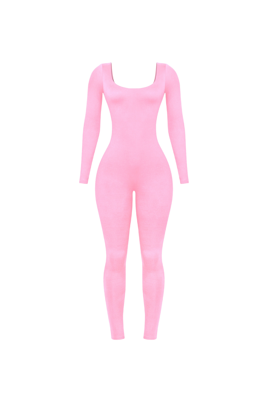 Yana Long SleeveScooped Neck Jumpsuit (Pink)