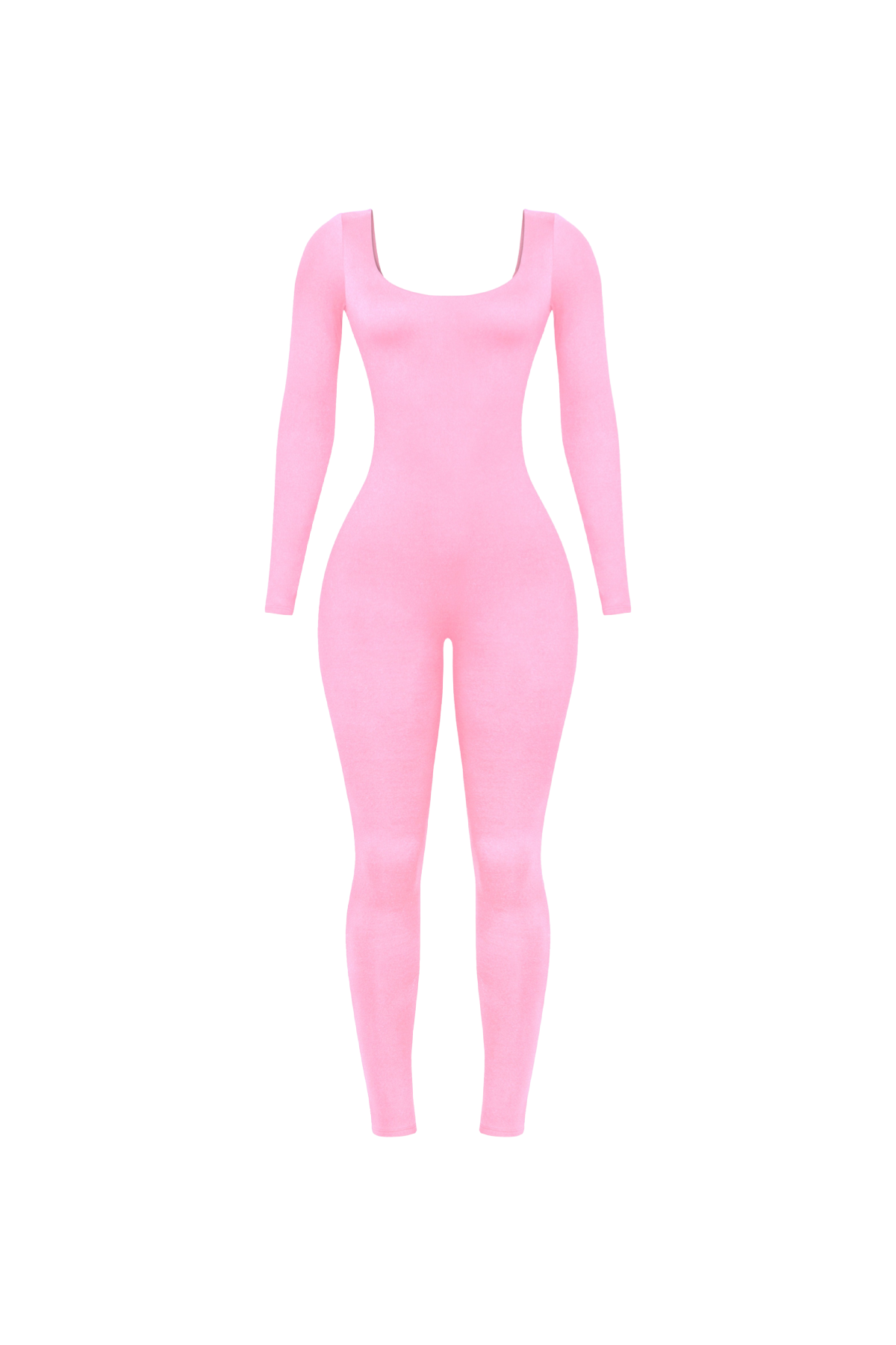 Yana Long SleeveScooped Neck Jumpsuit (Pink)