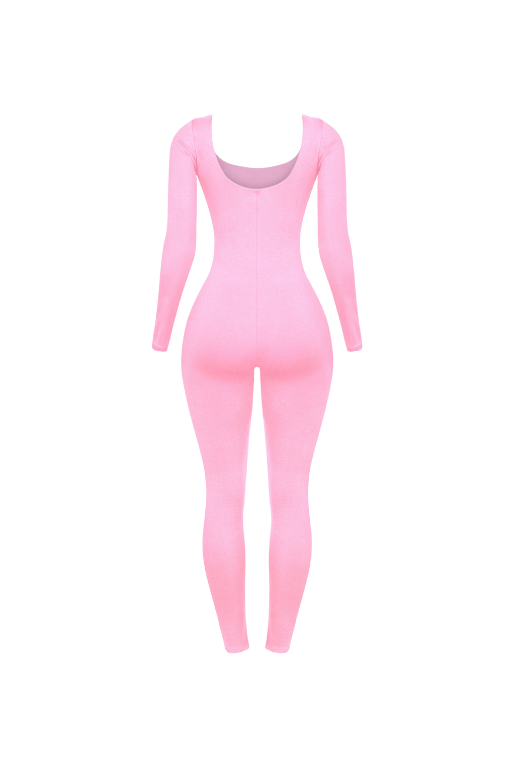 Yana Long SleeveScooped Neck Jumpsuit (Pink)