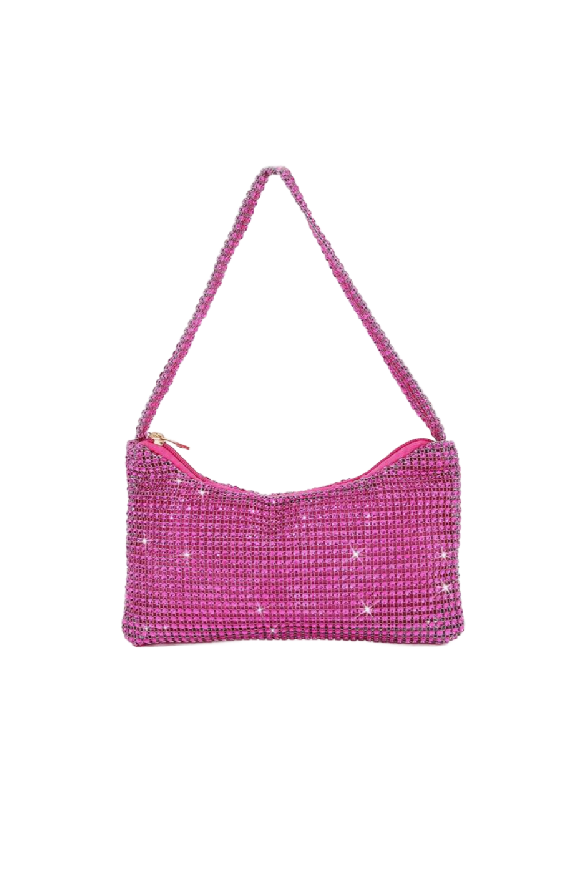 Lush Rhinestone Bag (Fuchsia Pink)