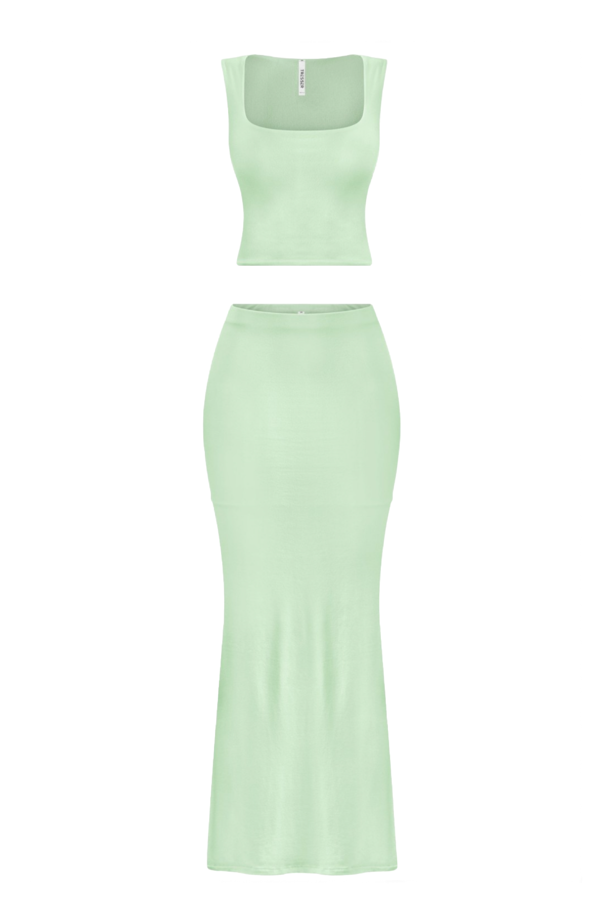 Selena Maxi Skirt Set (Sage Green)