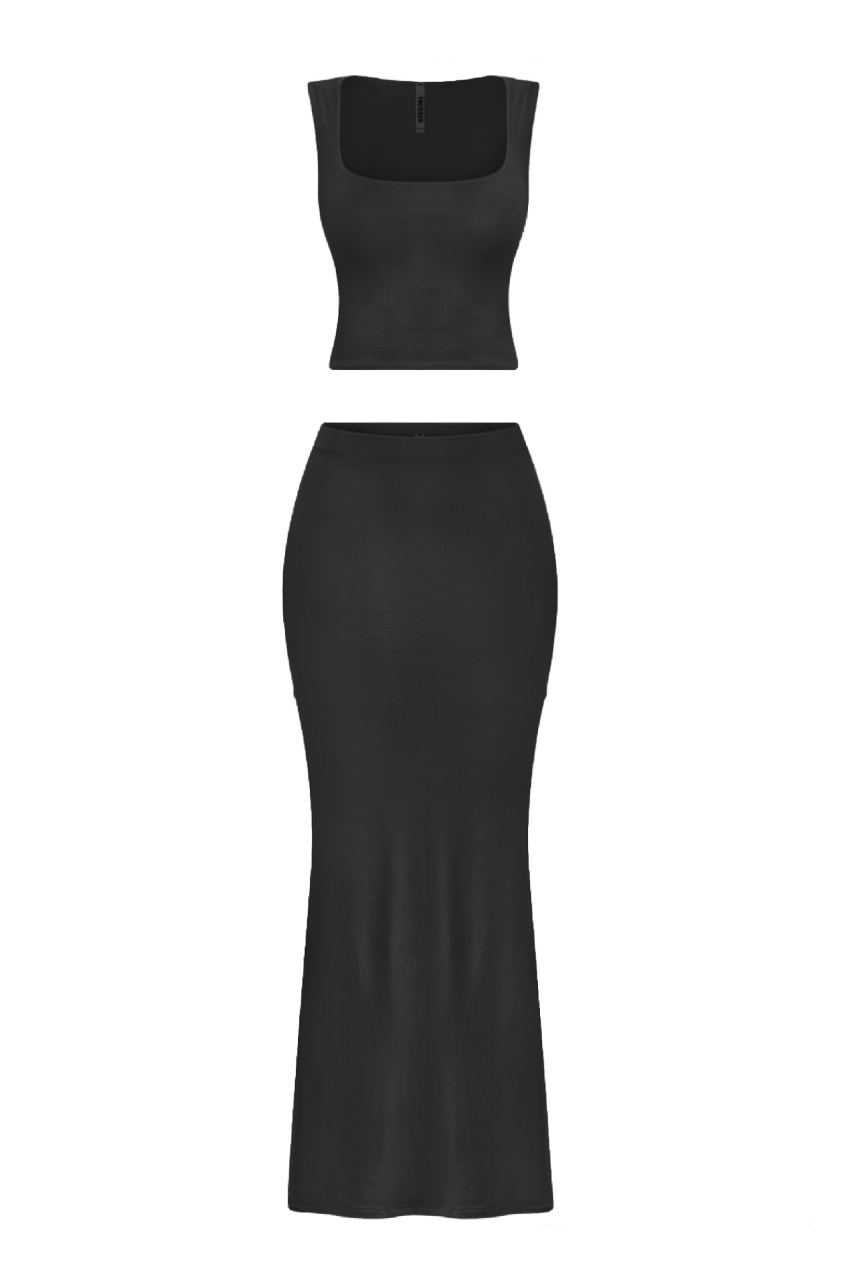 Selena Maxi Skirt Set (Black)