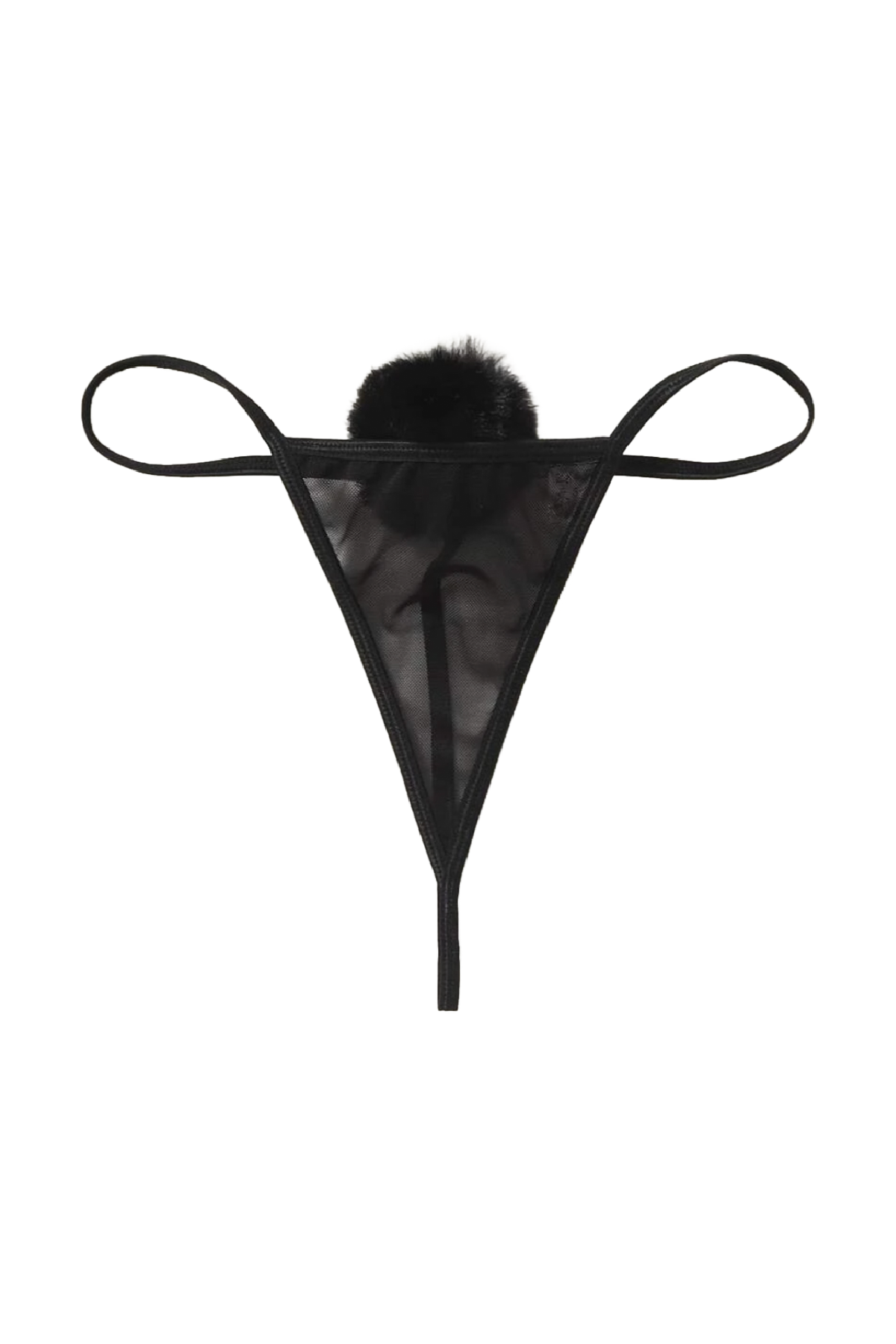 Pompom Thong (Black)