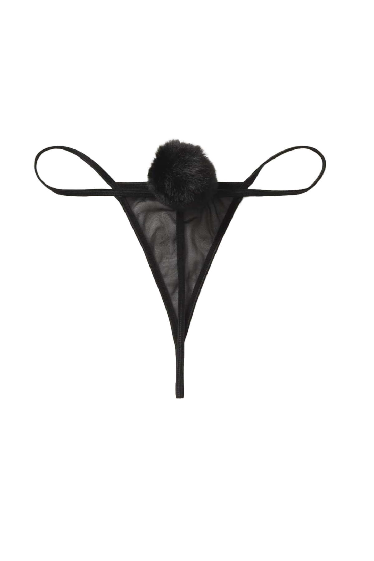 Pompom Thong (Black)