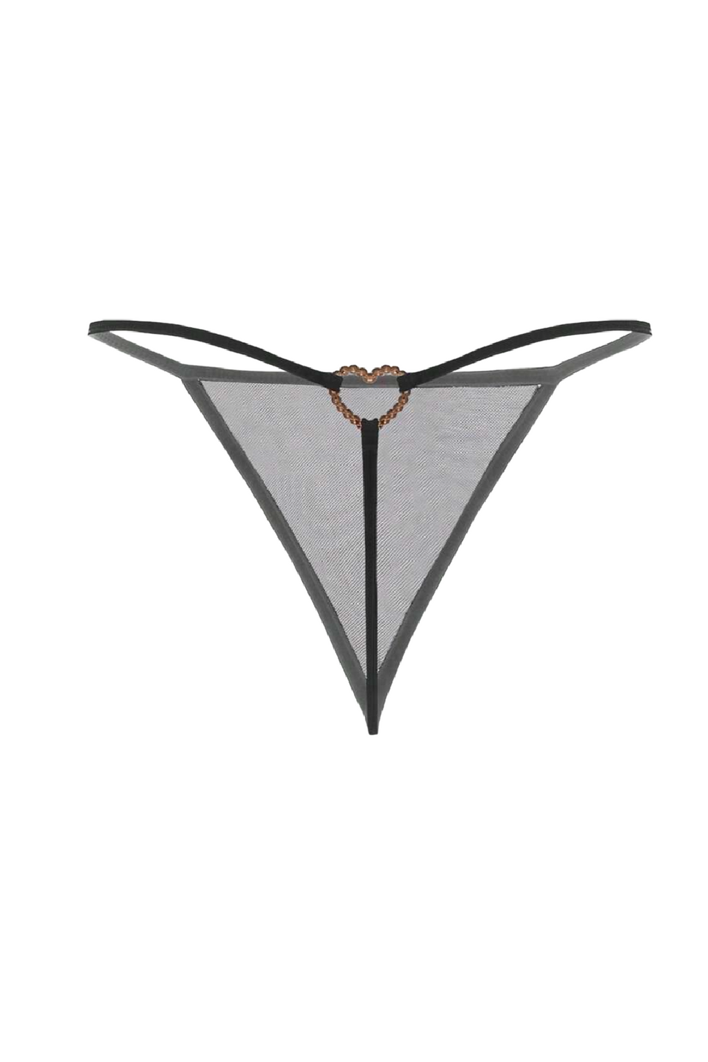Heart Linked Panties (Black)