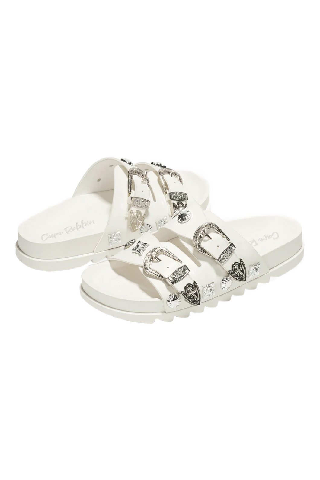 Glynda Sandals (White)