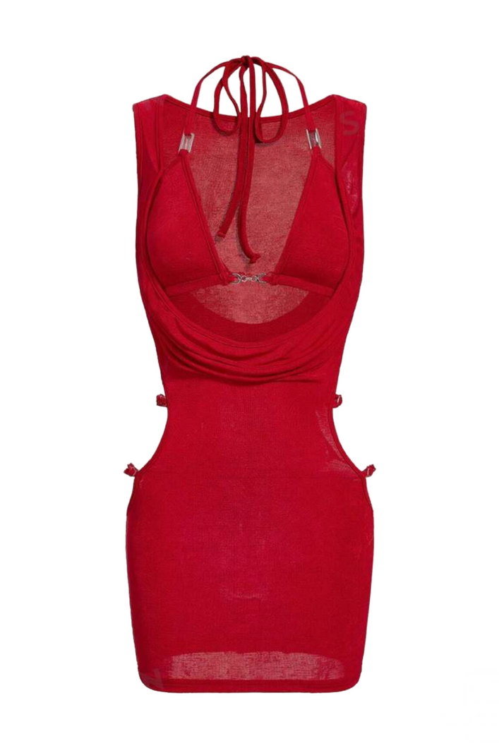 Habana Tank Mini Dress (Red)