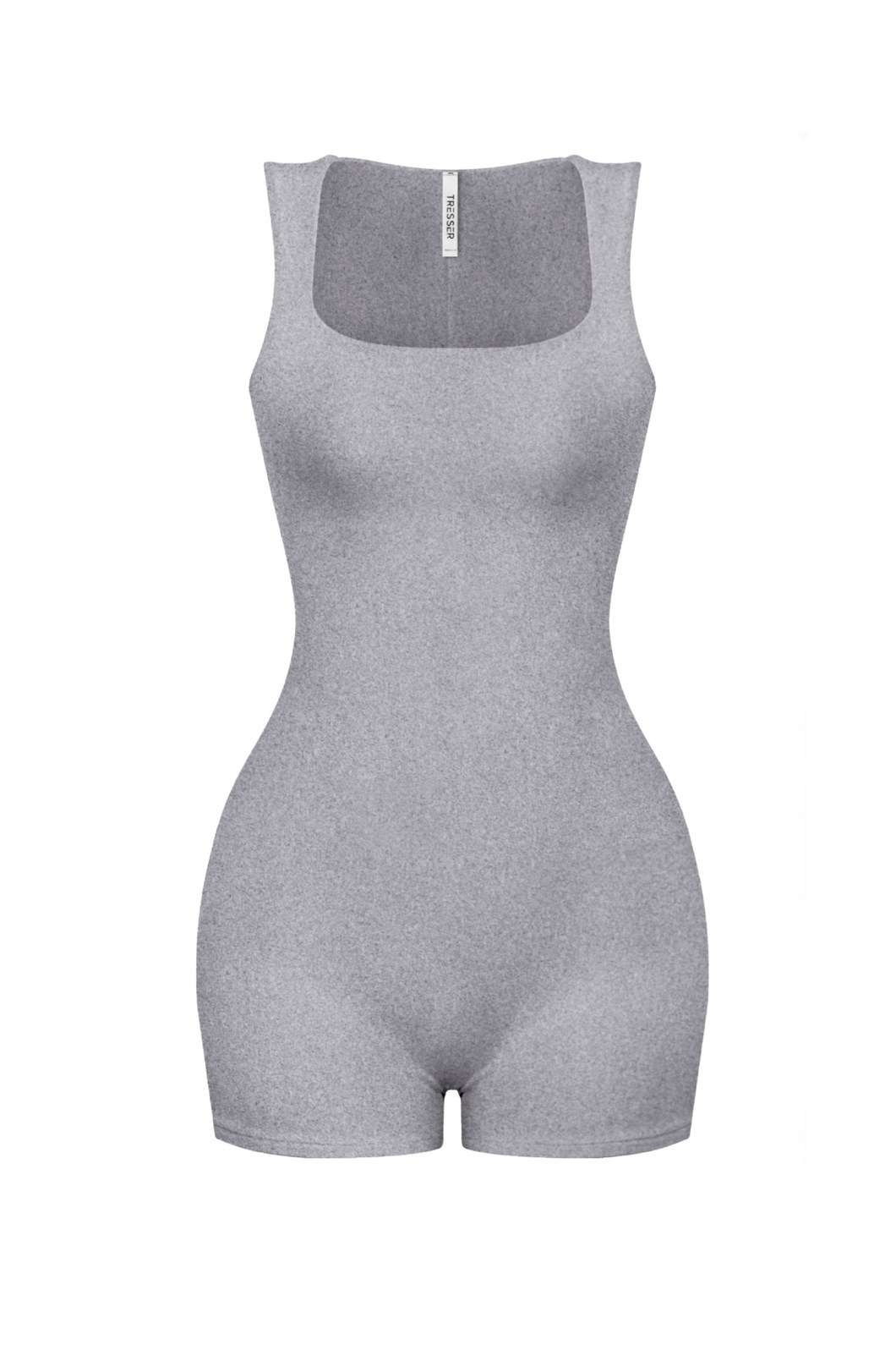 Ryleigh Scoop Neck Romper (Heather Grey)