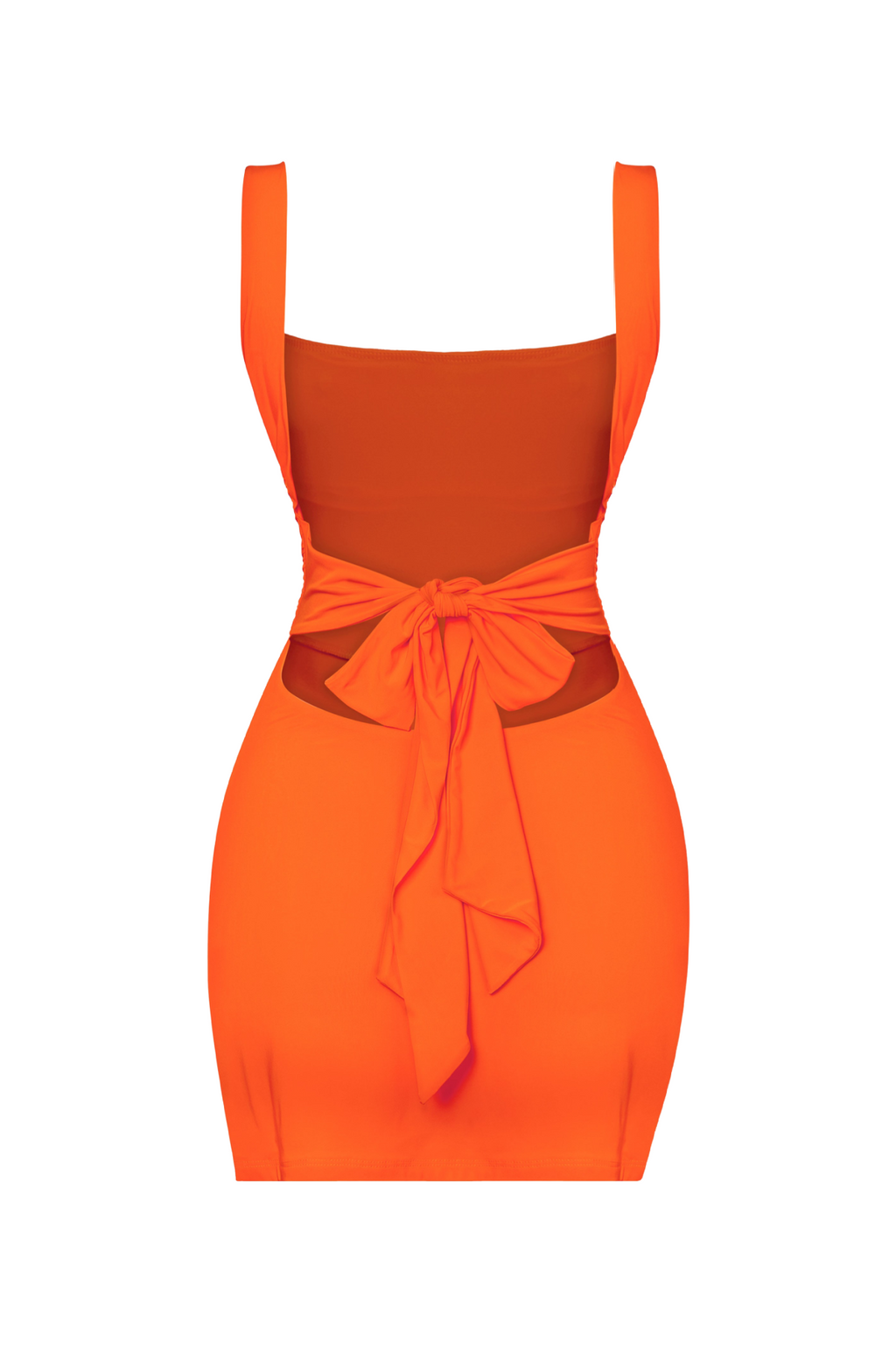 Dallas Side Slit Dress (Orange)