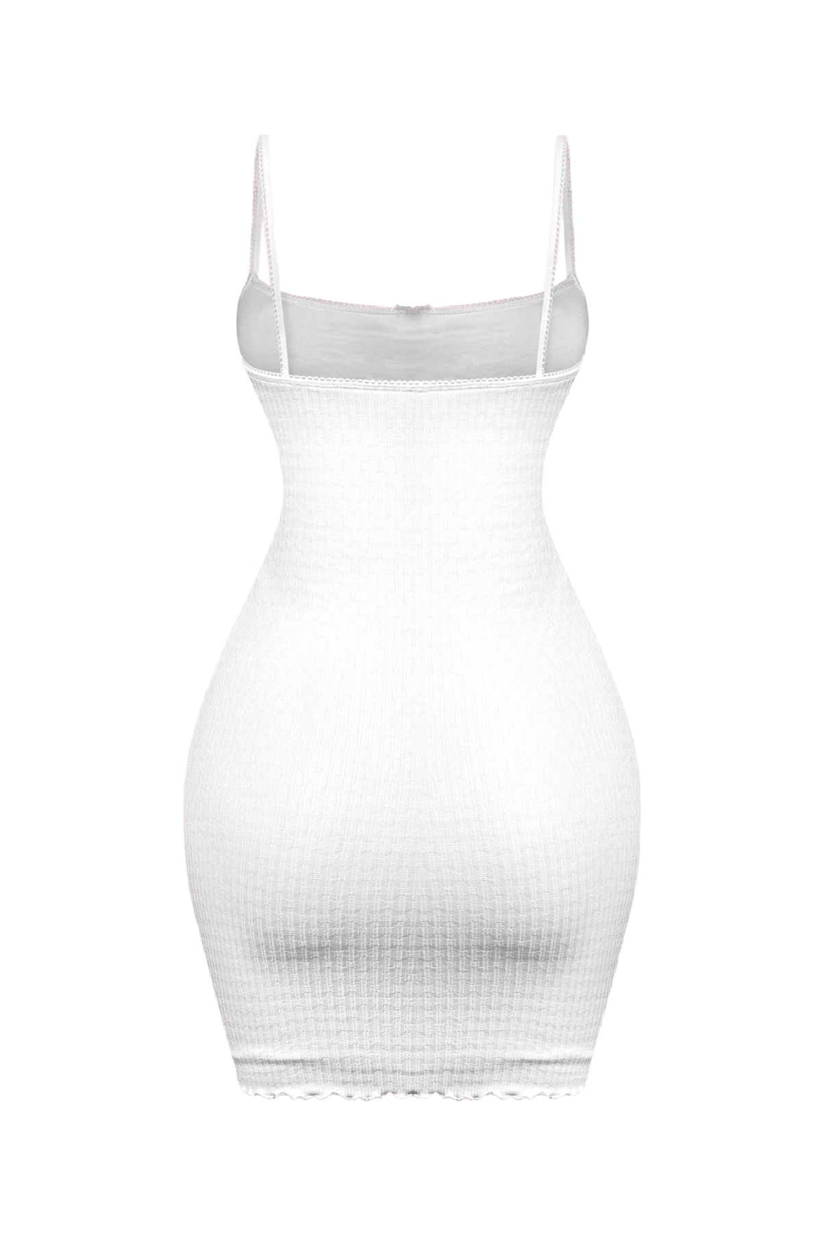 Maisie Ribbon Cami Mini Dress (White) #1935