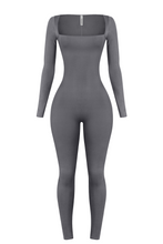 Load image into Gallery viewer, Elenna Long Sleeve Jumpsuit (Charcoal)