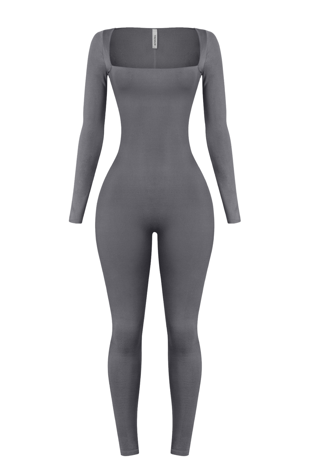 Elenna Long Sleeve Jumpsuit (Charcoal)