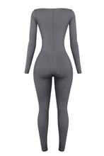 Load image into Gallery viewer, Elenna Long Sleeve Jumpsuit (Charcoal)