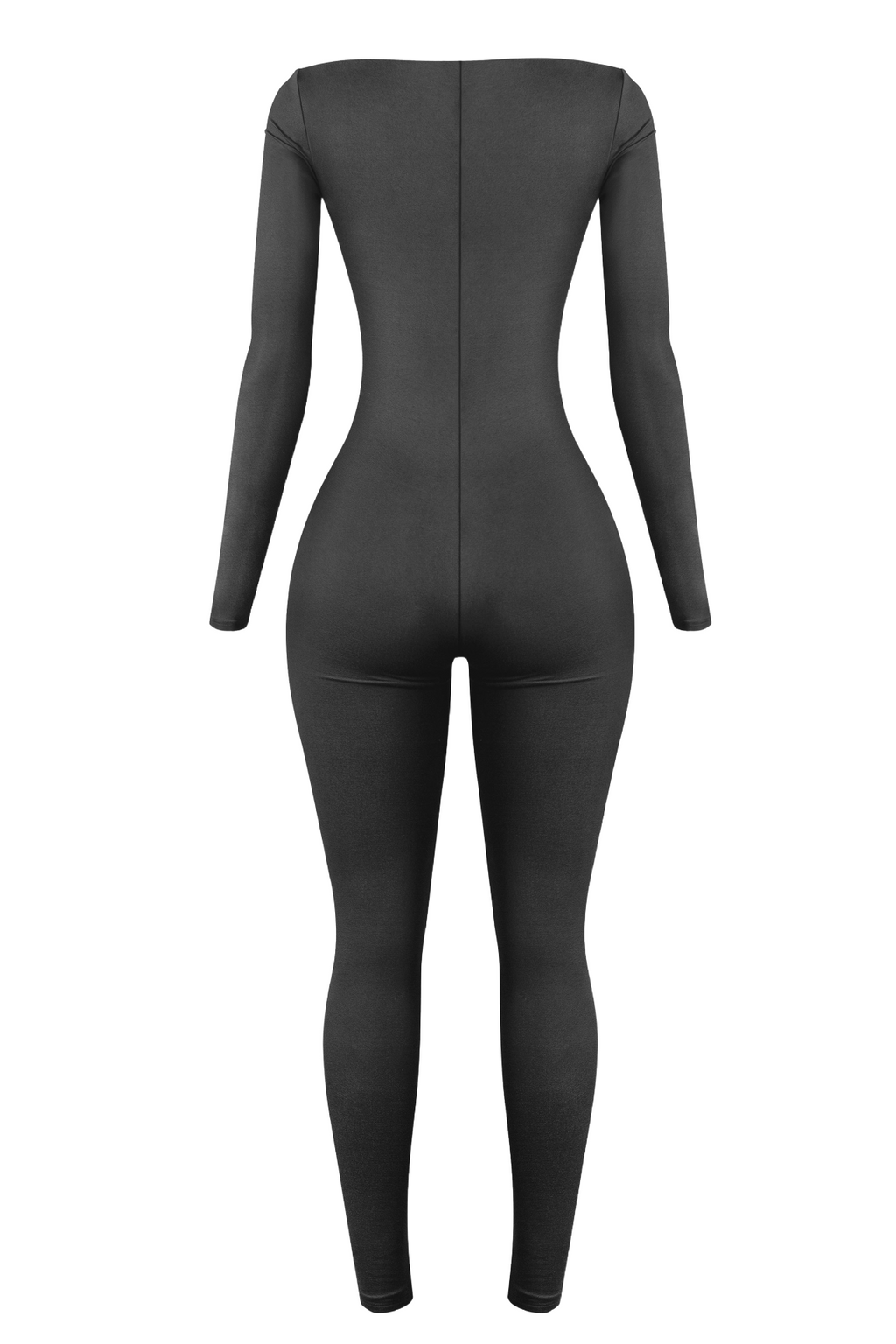 Elenna Long Sleeve Jumpsuit (Black)