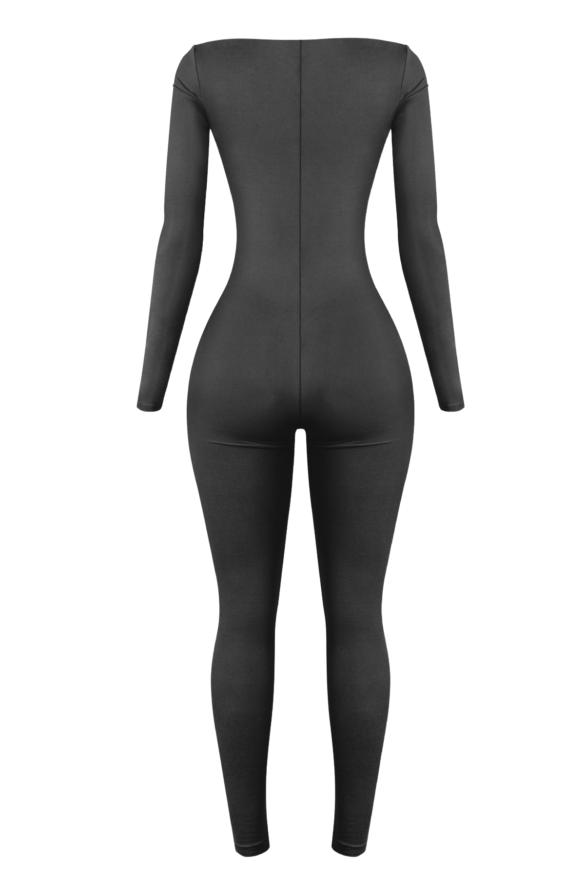 Elenna Long Sleeve Jumpsuit (Black)