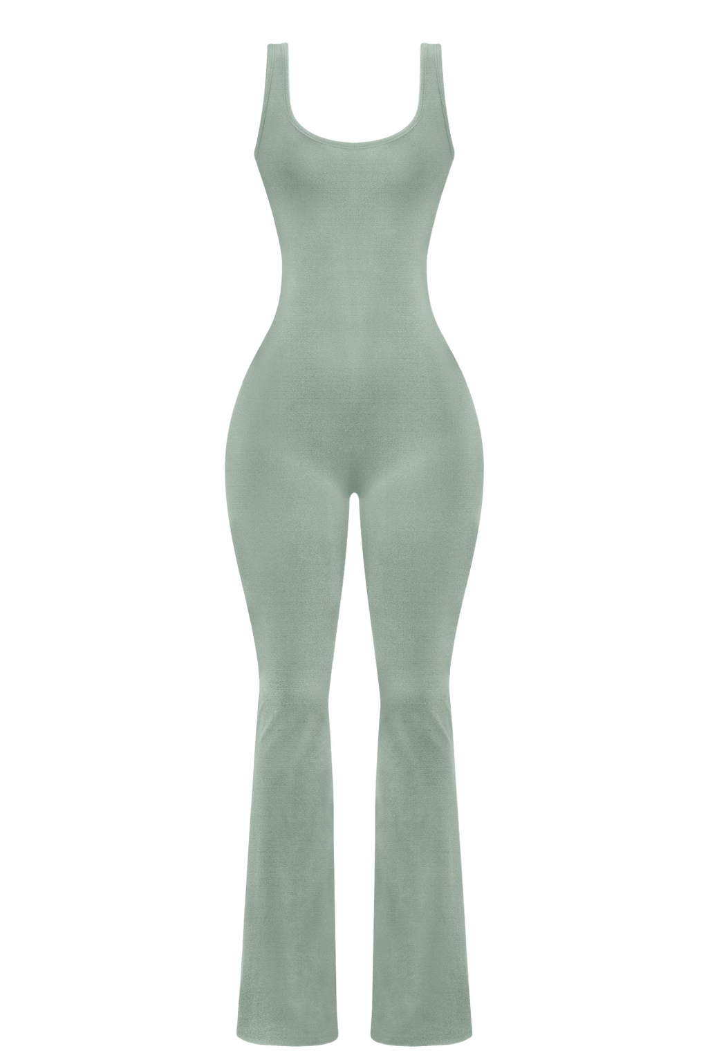 Nakiya Flared Jumpsuit (Sage Green)