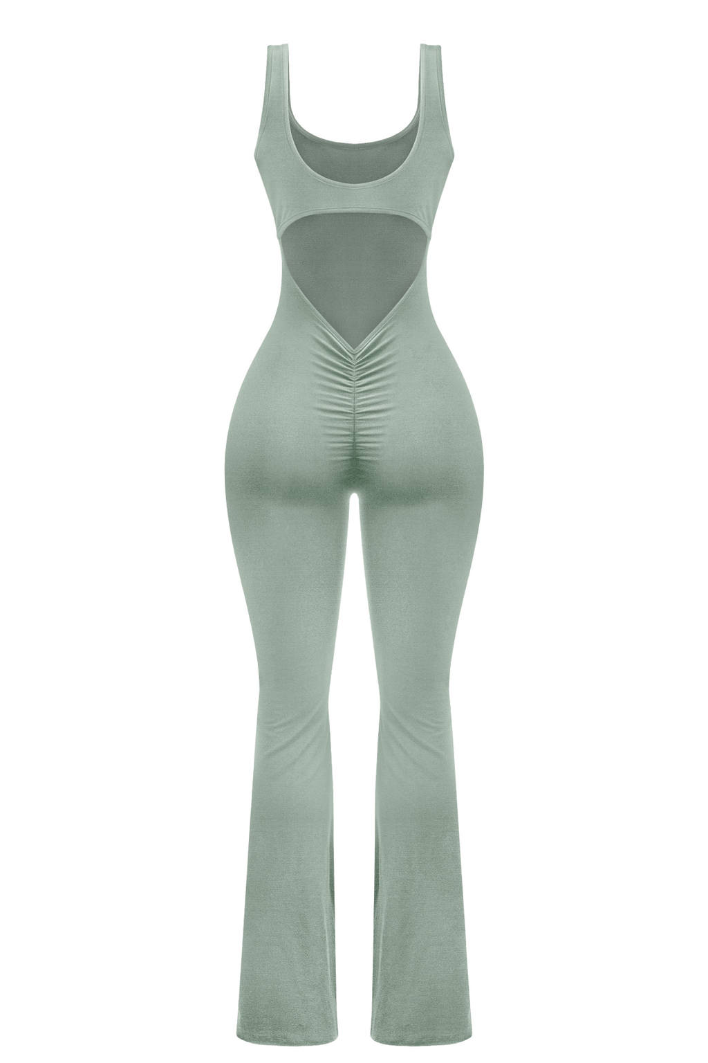 Nakiya Flared Jumpsuit (Sage Green)