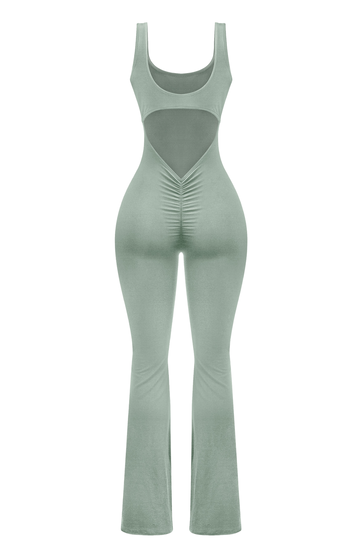 Nakiya Flared Jumpsuit (Sage Green)