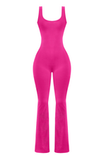 Load image into Gallery viewer, Nakiya Flared Jumpsuit (Fuchsia Pink)