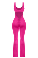 Load image into Gallery viewer, Nakiya Flared Jumpsuit (Fuchsia Pink)