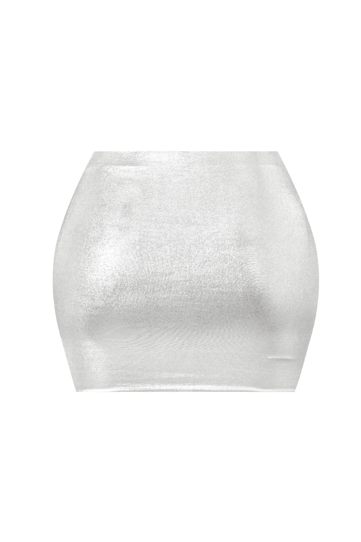 Elias Metallic Mini Skirt (Silver)
