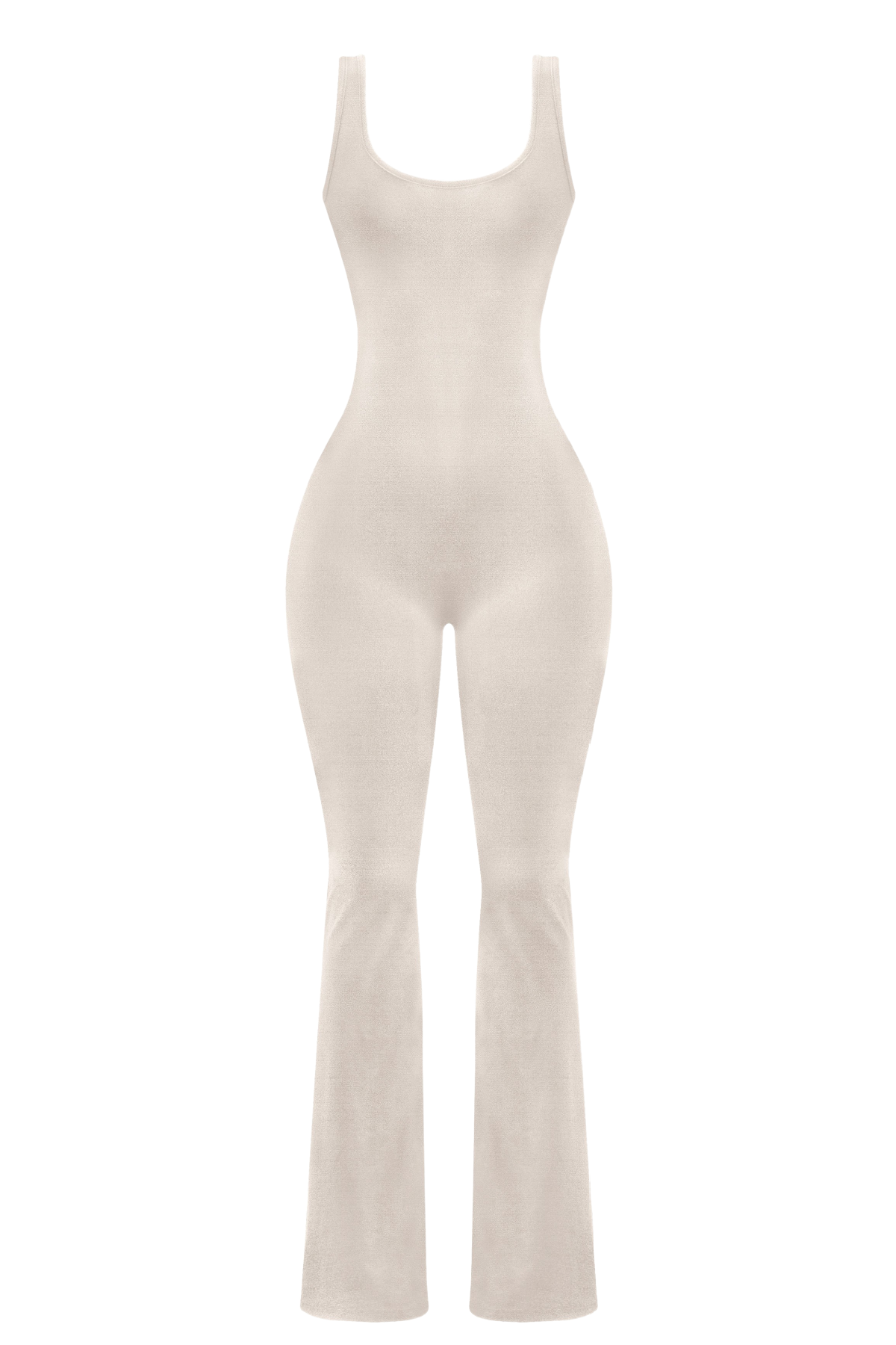 Nakiya Flared Jumpsuit (Oatmeal Brown)