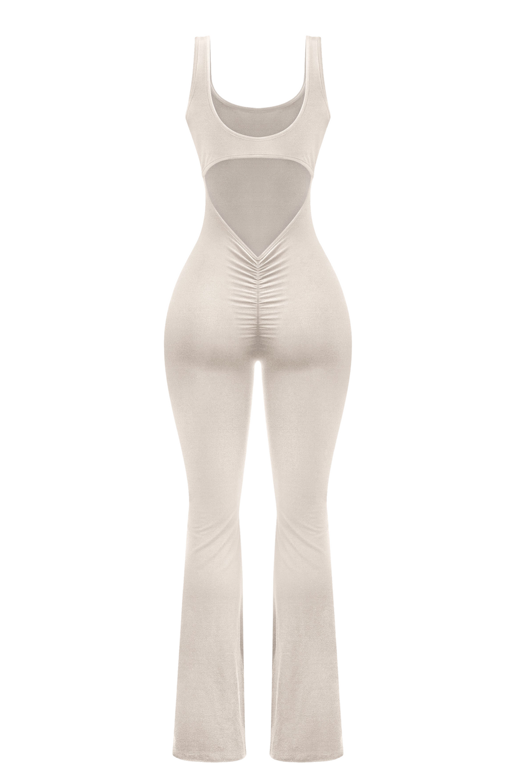 Nakiya Flared Jumpsuit (Oatmeal Brown)