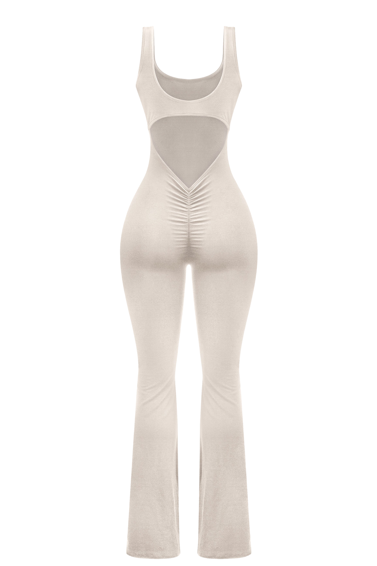 Nakiya Flared Jumpsuit (Oatmeal Brown)