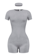 Load image into Gallery viewer, Luna Romper W/ Headband (Heather Grey)