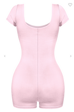Load image into Gallery viewer, Bella Square Neck Romper (Pink)
