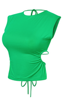 Load image into Gallery viewer, Lucy Open Back Top (Kelly Green)