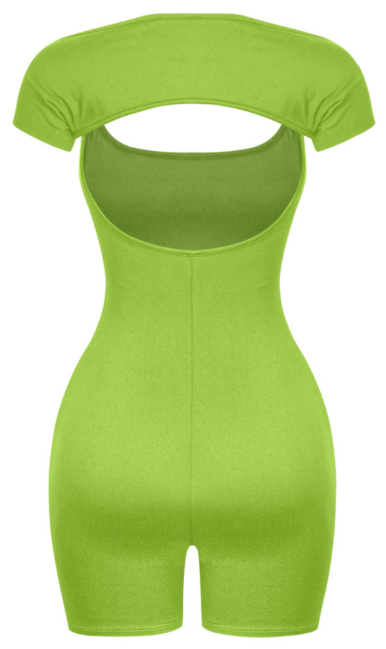 Pilates Romper Set (Pear Green)