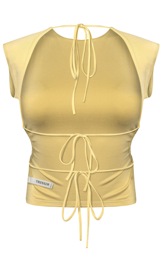 Lucy Open Back Top (Yellow)