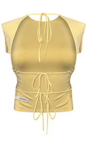 Lucy Open Back Top (Yellow)