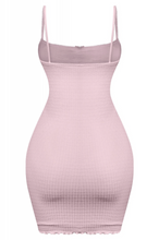Load image into Gallery viewer, Maisie Ribbon Cami Mini Dress (Mauve Pink)