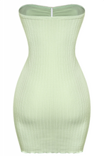 Load image into Gallery viewer, Keli Ribbed Tube Dress (Sage Green)