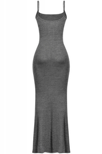 Meli Ribbed Maxi Dress (Black)