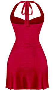 Valentine Halter Dress (Red)