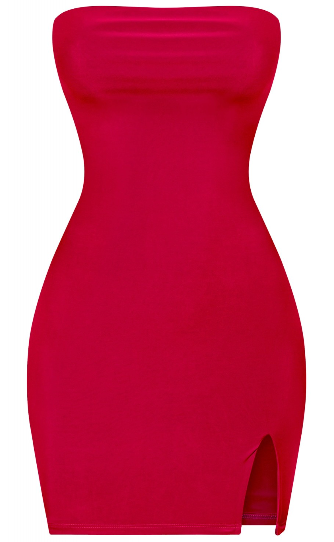 Red tube top dress sales