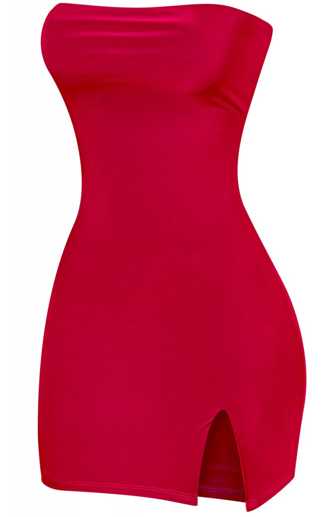 Abba Mini Tube Dress (Red)