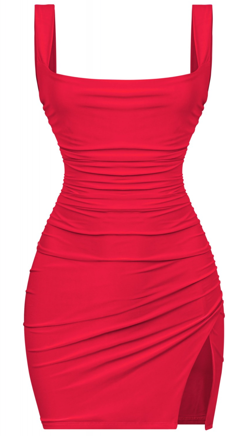 Dallas Side Slit Dress (Red) – Shop Israella Dallas Side Slit Dress (Red) – Shop Israella
